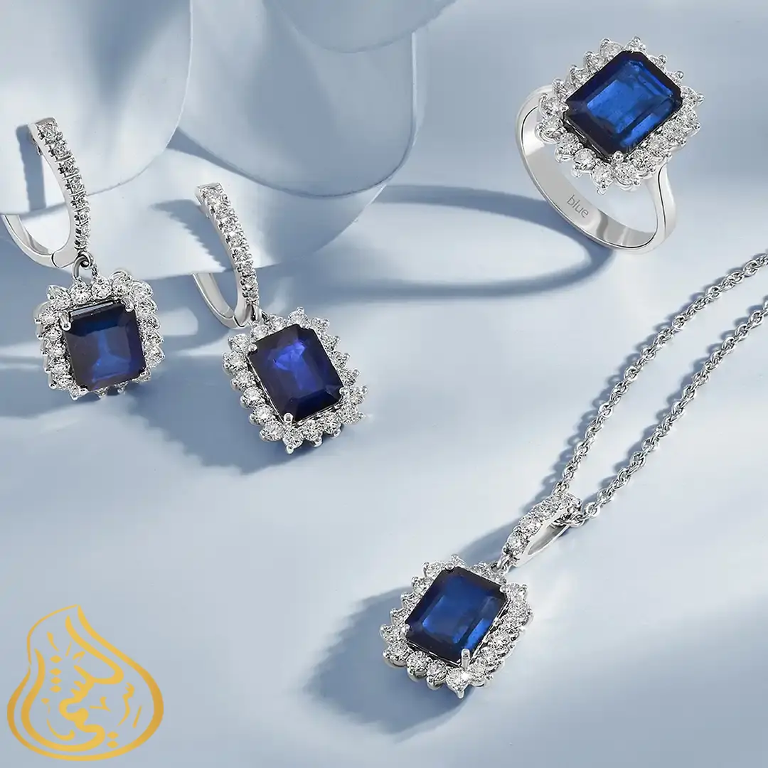 Half Set Diamond & Sapphire
